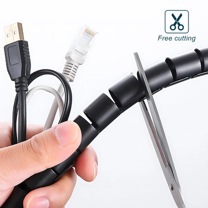 Flexible Cable Wire Protector Sleeve for Neat Desks by HitMyNeed