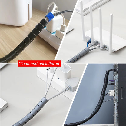 Flexible Cable Wire Protector Sleeve for Neat Desks by HitMyNeed