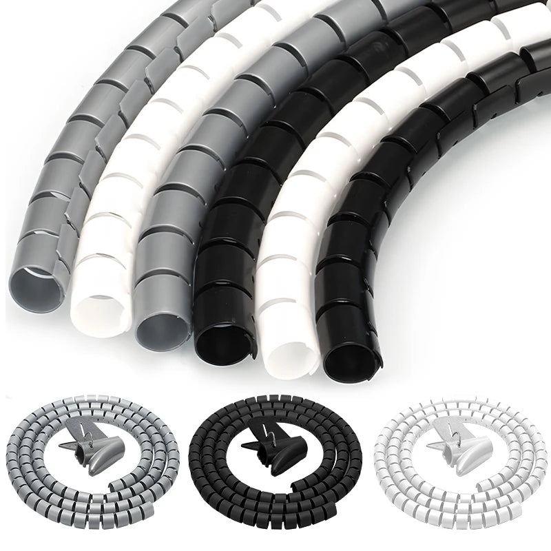 Flexible Cable Wire Protector Sleeve for Neat Desks Width 16mm Length 2M by HitMyNeed