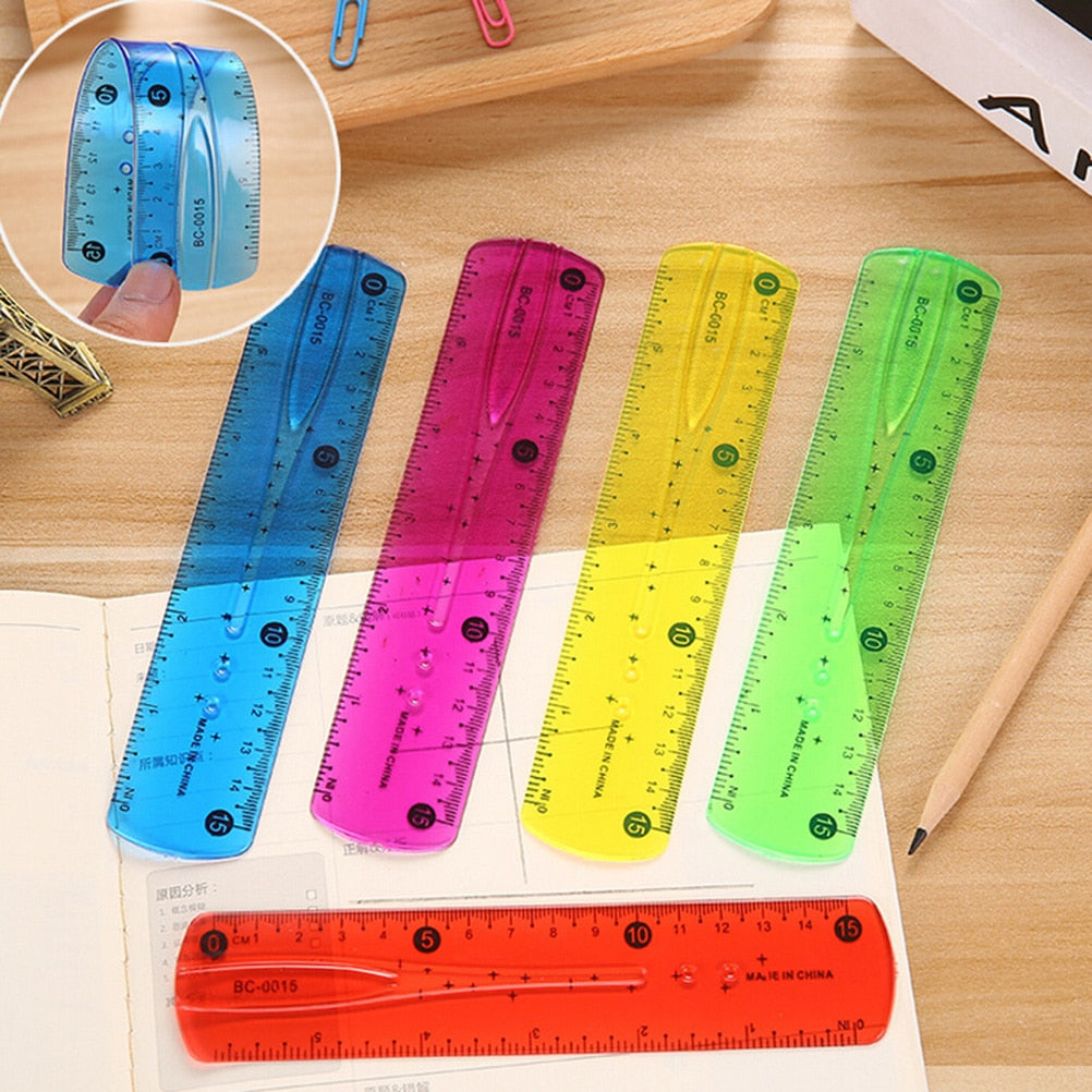 Flexible Clear 15cm Soft Plastic Ruler by HitMyNeed
