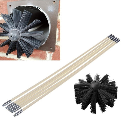 Flexible Dryer Vent & Pipe Cleaning Brush Set 7pcs by HitMyNeed