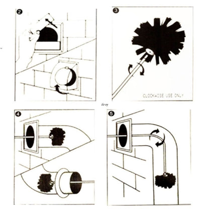 Flexible Dryer Vent & Pipe Cleaning Brush Set 7pcs by HitMyNeed