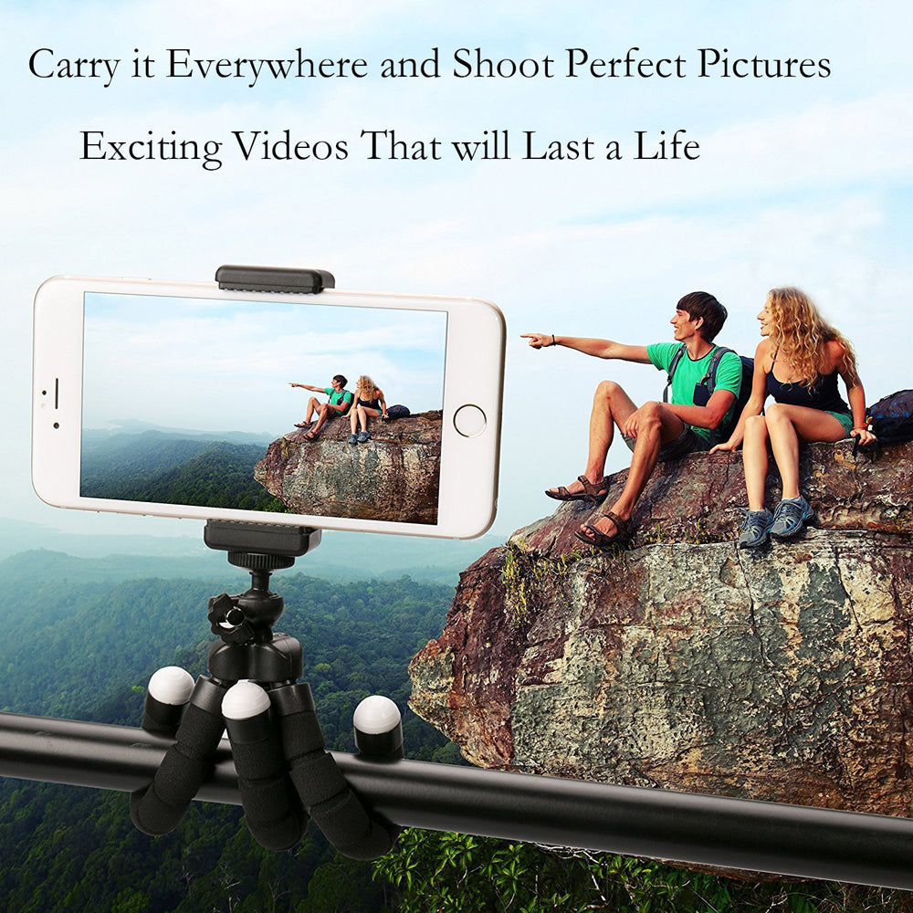 Flexible Gorilla Tripod with Bluetooth Remote by HitMyNeed