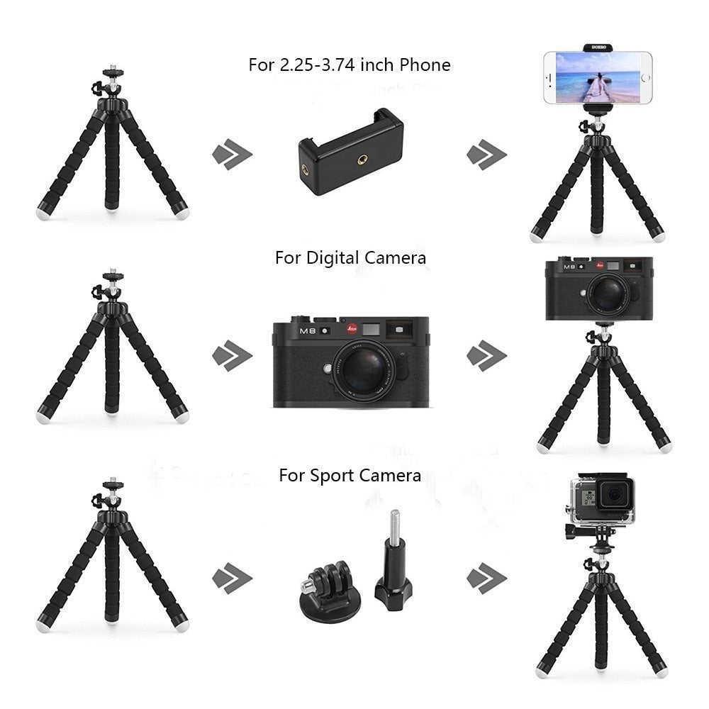 Flexible Gorilla Tripod with Bluetooth Remote by HitMyNeed