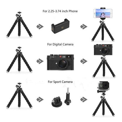 Flexible Gorilla Tripod with Bluetooth Remote by HitMyNeed