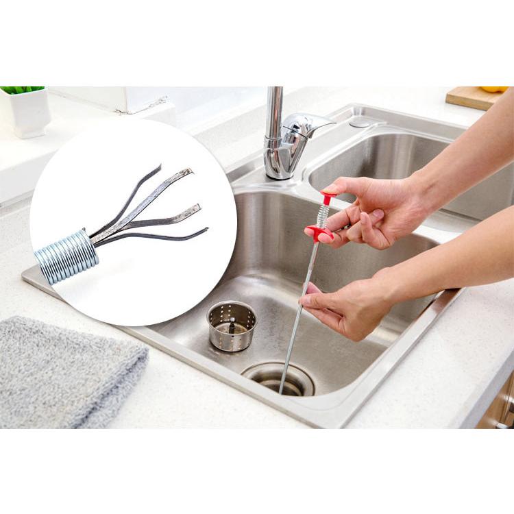 Flexible Metal Sink and Drain Cleaning Tool 60cm by HitMyNeed