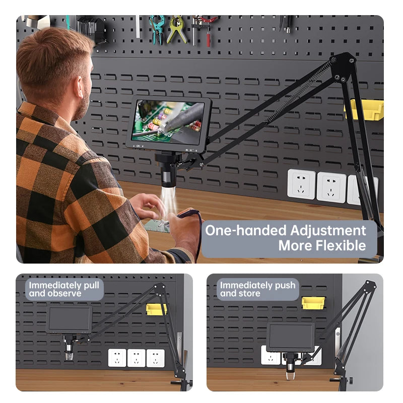 Flexible Microscope Arm Stand for DM4 DM7 DM9 MS1 MS3 by HitMyNeed