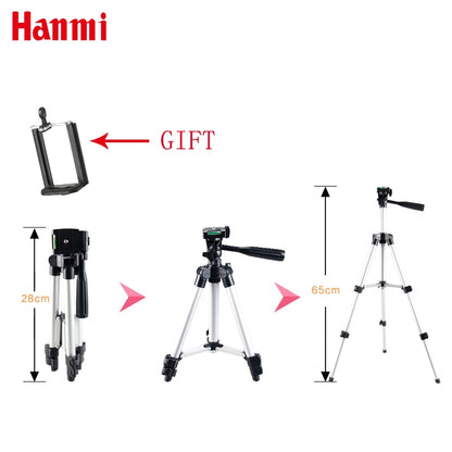 Flexible Portable Camera Tripod with Phone Holder by HitMyNeed