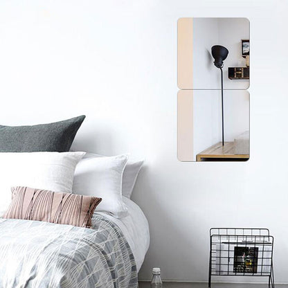 Flexible Self Adhesive Wall Mirror 20 x 20 cm by HitMyNeed