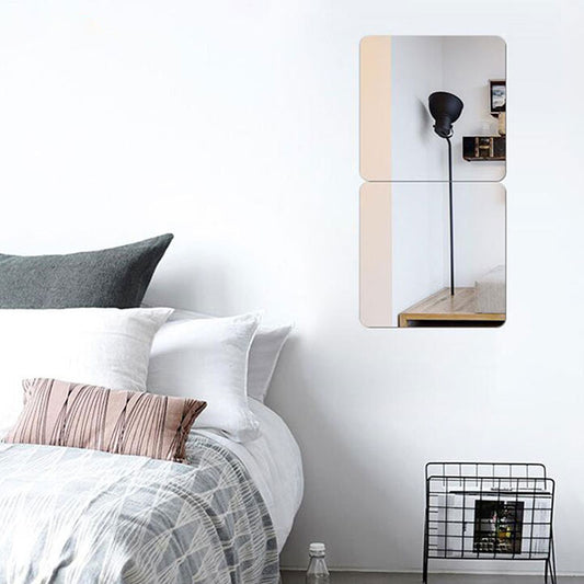 Flexible Self Adhesive Wall Mirror 20 x 20 cm by HitMyNeed