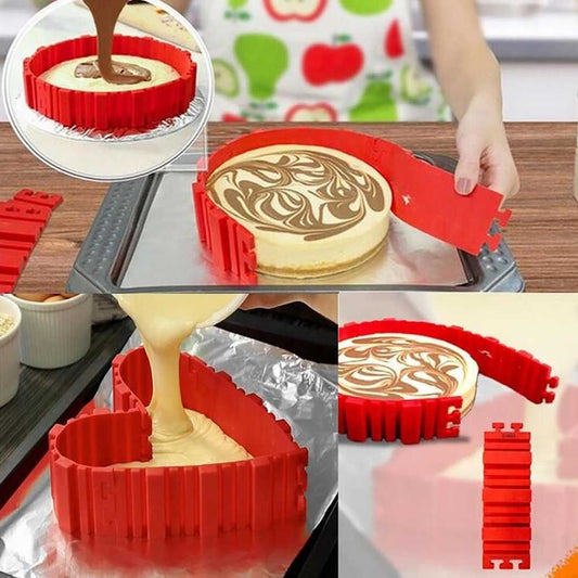 Flexible Silicone Cake Molds Set of 4 by HitMyNeed