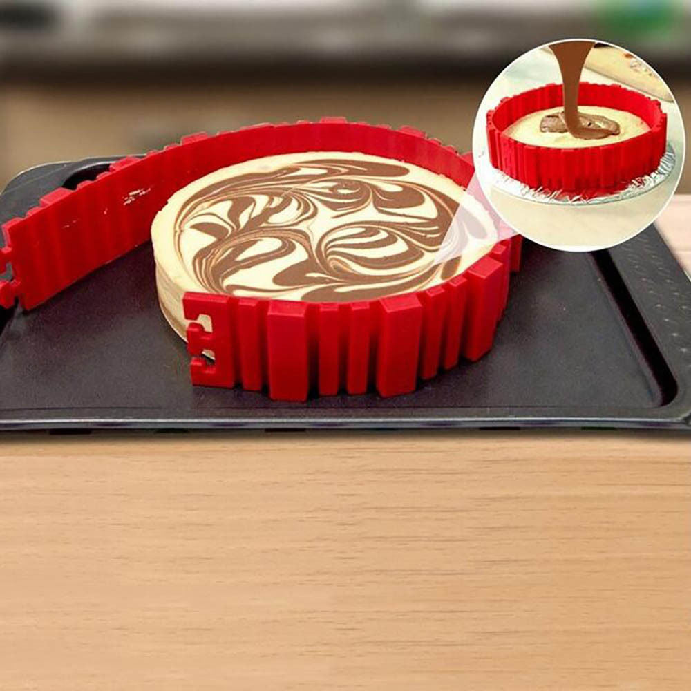 Flexible Silicone Cake Molds Set of 4 by HitMyNeed