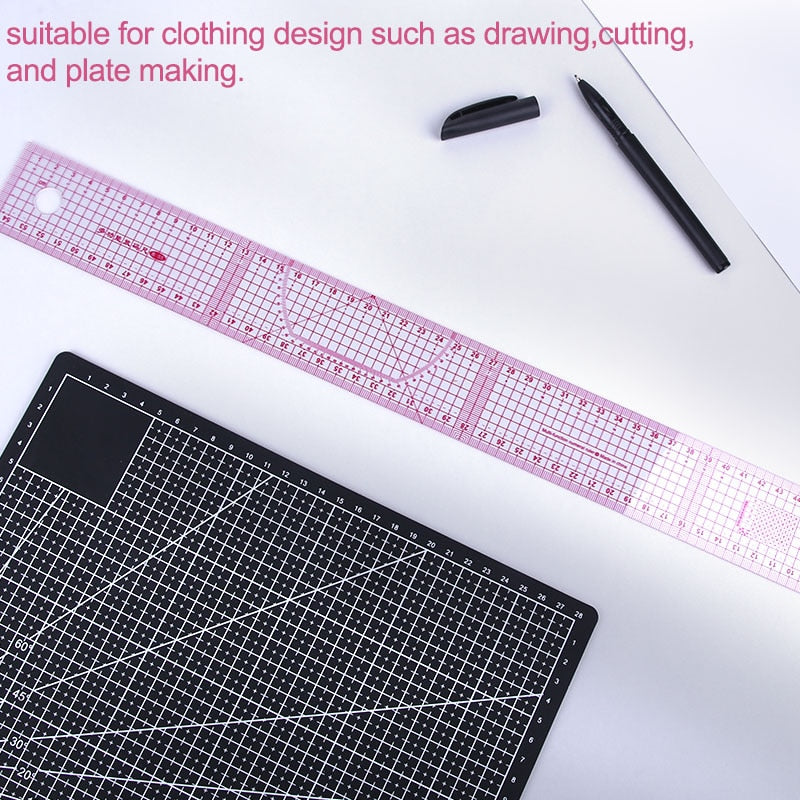 Flexible Transparent Tailoring Ruler 60cm by HitMyNeed
