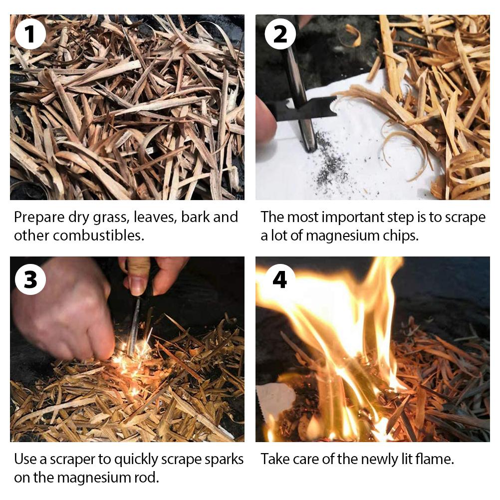 Flint Fire Starter Camping Tool Set (10 Pack) by HitMyNeed