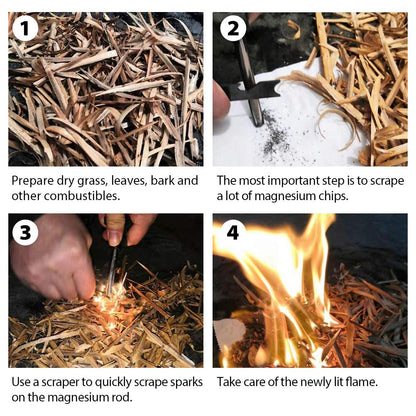 Flint Fire Starter Camping Tool Set (10 Pack) by HitMyNeed
