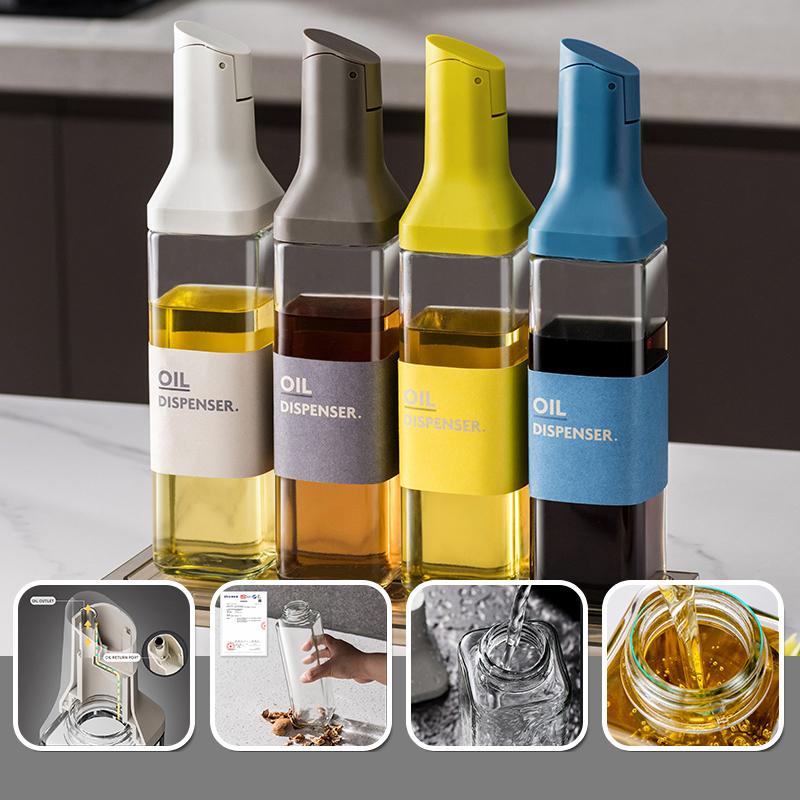 Flip Lid Olive Oil Dispenser Bottle 500ml by HitMyNeed
