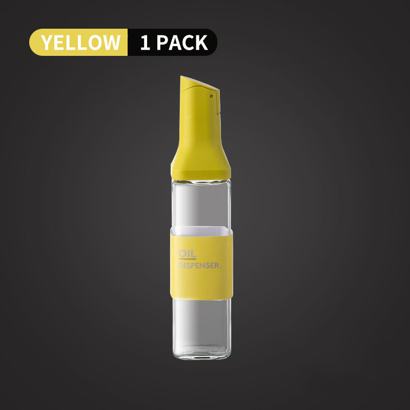 Flip Lid Olive Oil Dispenser Bottle 500ml yellow by HitMyNeed