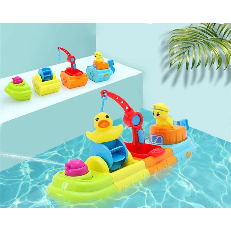 Floating Boat Bath Toy with DIY Assembly Set by HitMyNeed