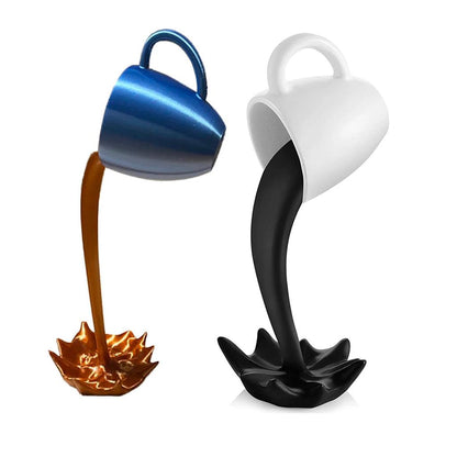 Floating Coffee Cup Resin Sculpture Home Decor by HitMyNeed