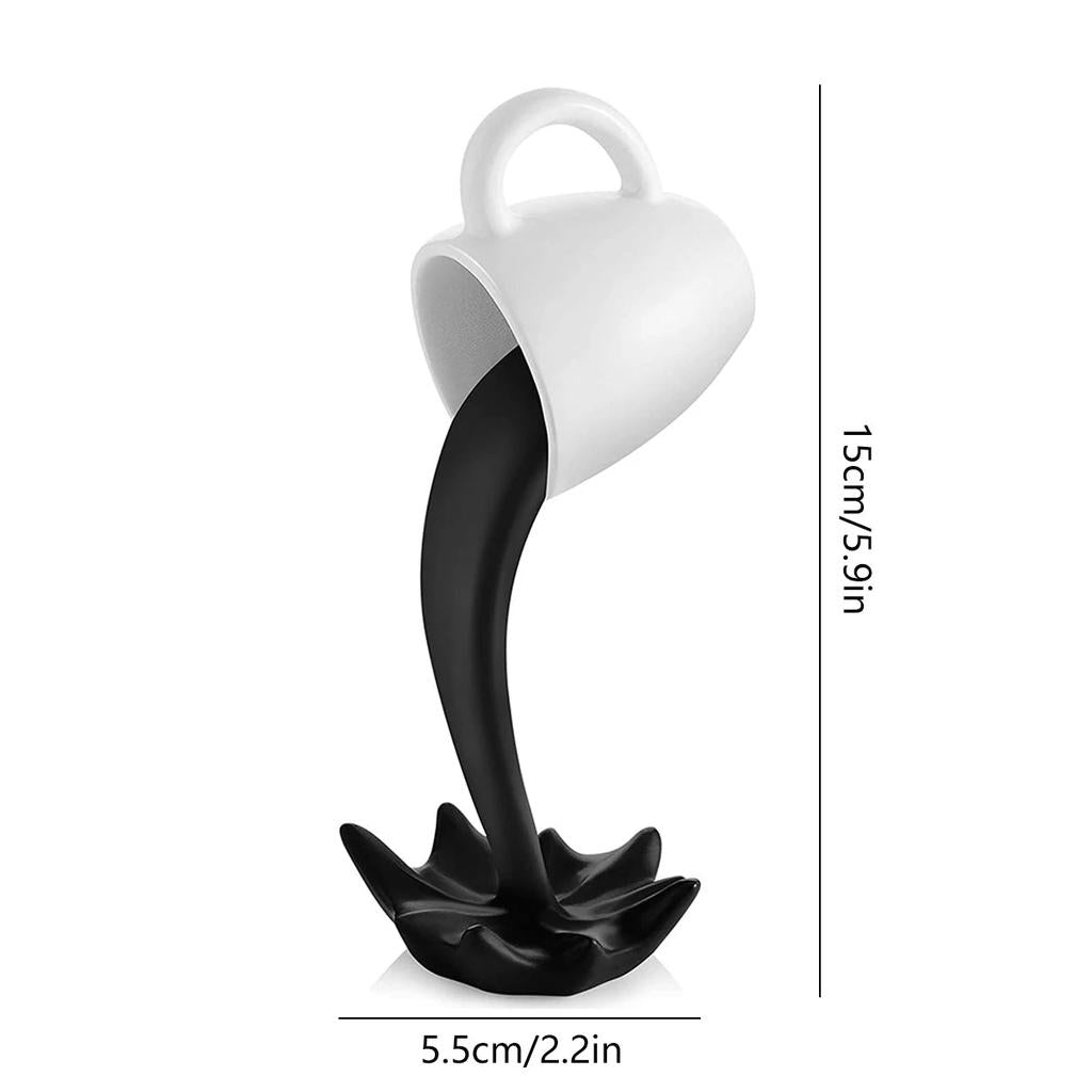 Floating Coffee Cup Resin Sculpture Home Decor by HitMyNeed