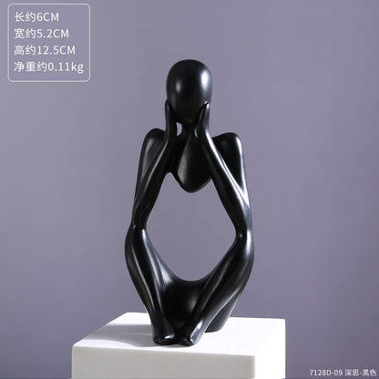 Floating Coffee Cup Resin Sculpture Home Decor black-b by HitMyNeed