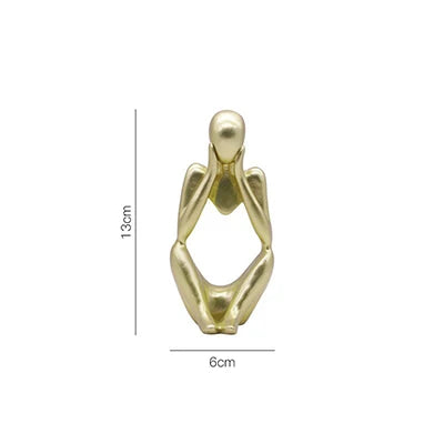 Floating Coffee Cup Resin Sculpture Home Decor gold-a by HitMyNeed