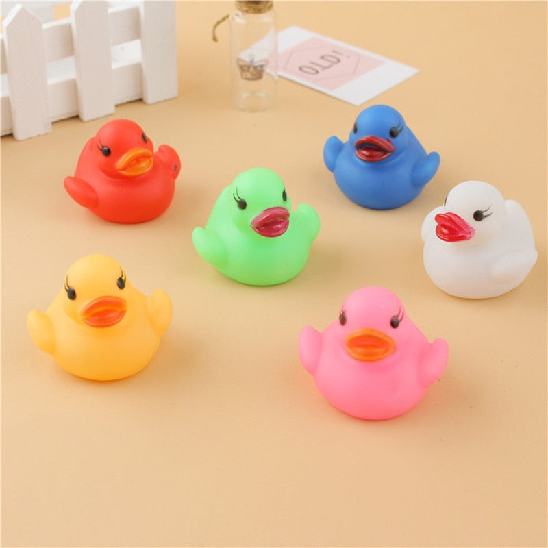 Floating Duck Light Up Bath Toys Set of 6 by HitMyNeed