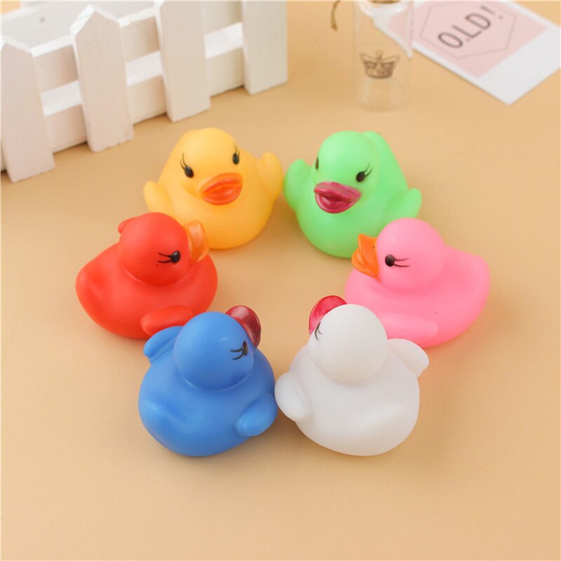 Floating Duck Light Up Bath Toys Set of 6 by HitMyNeed