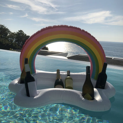 Floating Inflatable Cup Holder Pool Tray by HitMyNeed