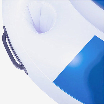 Floating Inflatable Ice Chest with Lid & Cup Holders by HitMyNeed