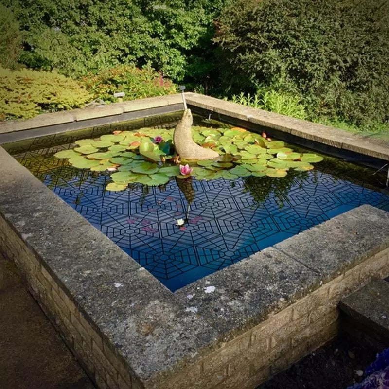 Floating Plastic Pond Guard Net Set (20 Pieces) by HitMyNeed