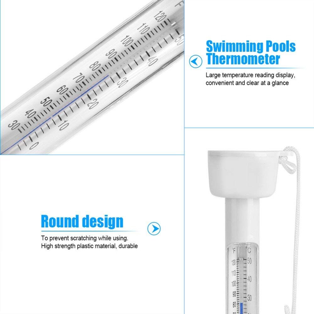 Floating Pool Water Thermometer with String by HitMyNeed