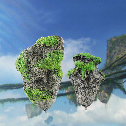 Floating Rock Aquarium Decor with Suction Cups by HitMyNeed