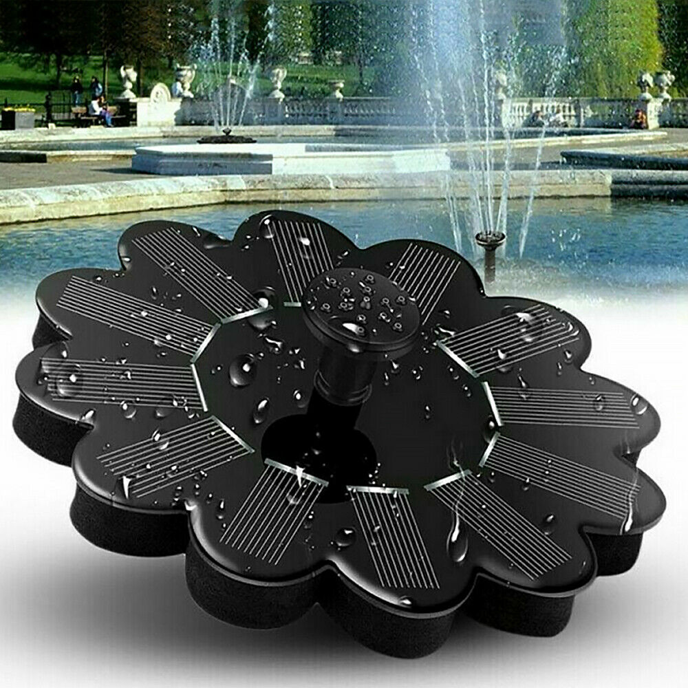 Floating Solar Fountain for Garden Ponds and Pools by HitMyNeed