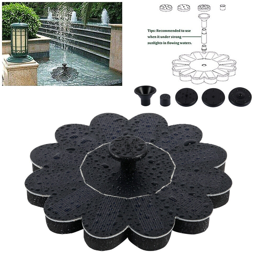 Floating Solar Fountain for Garden Ponds and Pools by HitMyNeed