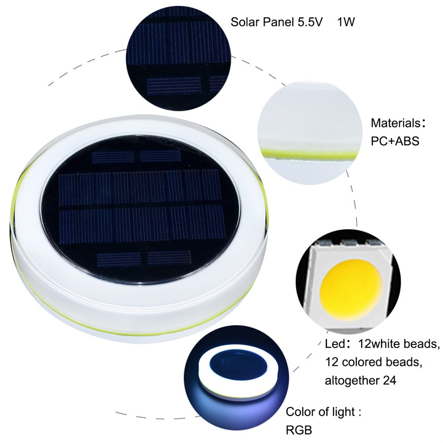 Floating Solar RGB Pool Light with Remote Control by HitMyNeed
