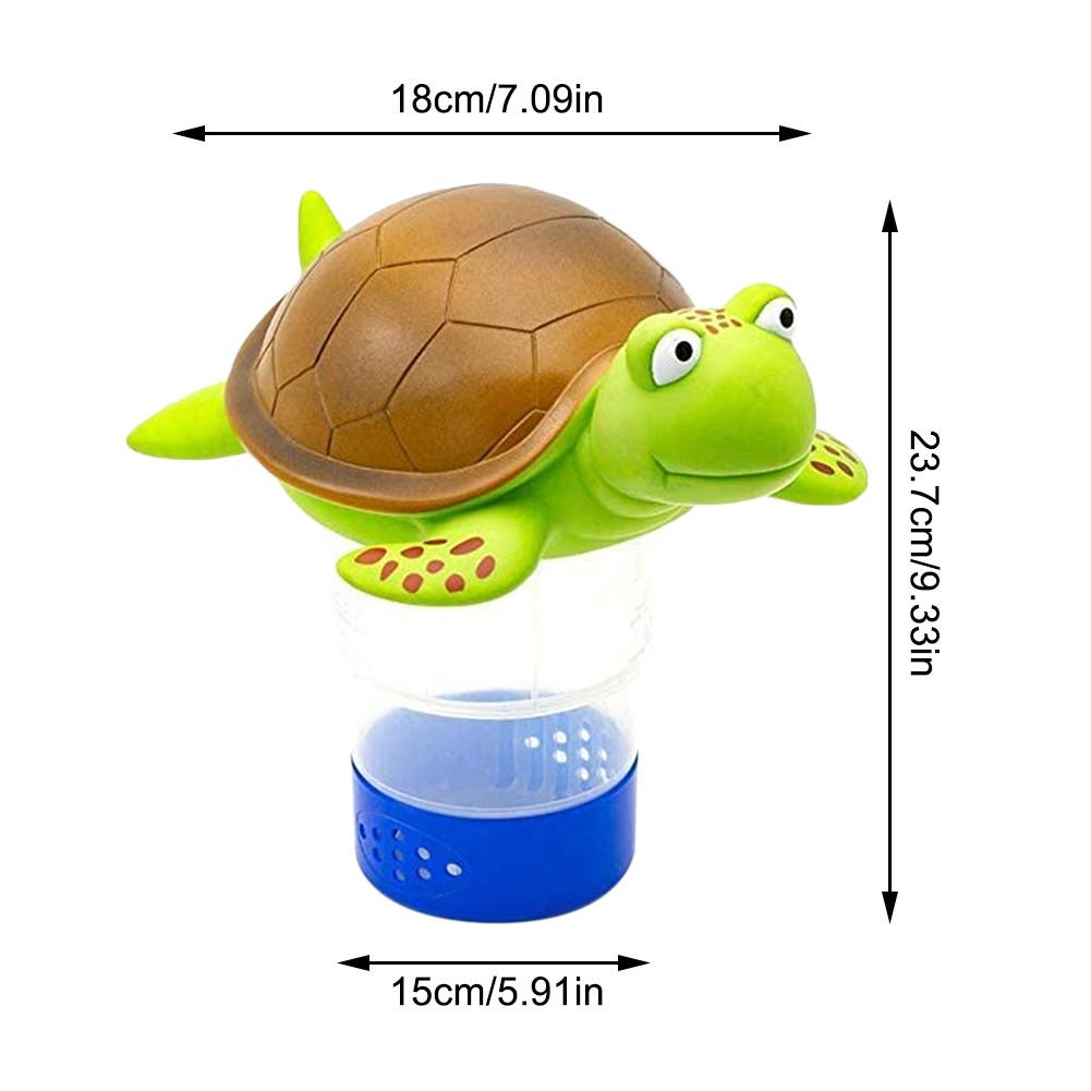 Floating Turtle Chlorine Dispenser for Pools & Spas by HitMyNeed