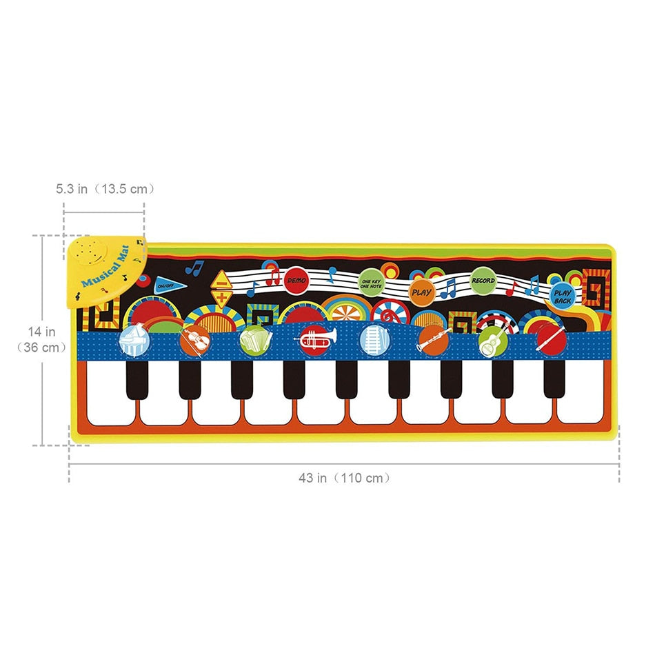Floor Piano Mat Musical Carpet for Kids by HitMyNeed
