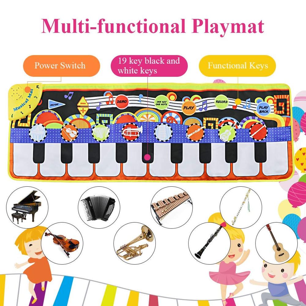 Floor Piano Mat Musical Carpet for Kids by HitMyNeed