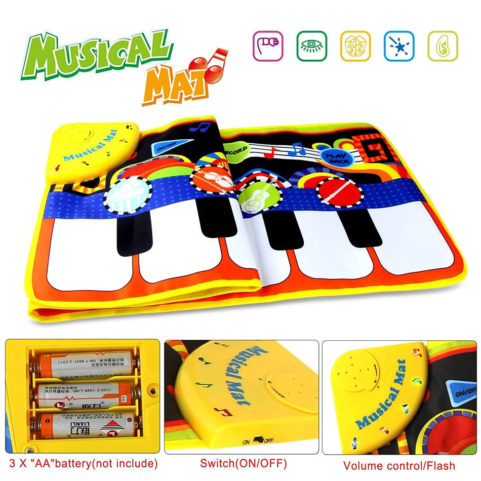 Floor Piano Mat Musical Carpet for Kids by HitMyNeed