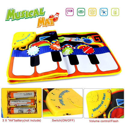 Floor Piano Mat Musical Carpet for Kids by HitMyNeed