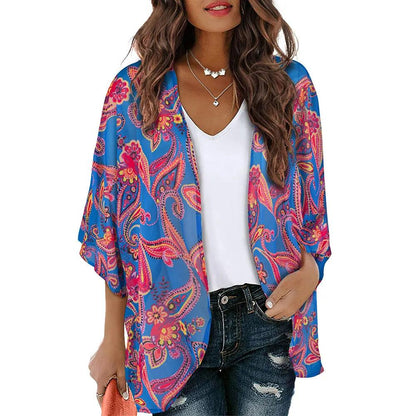Floral Print Kimono Cover Up for Women by HitMyNeed