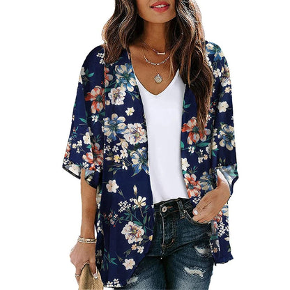 Floral Print Kimono Cover Up for Women by HitMyNeed