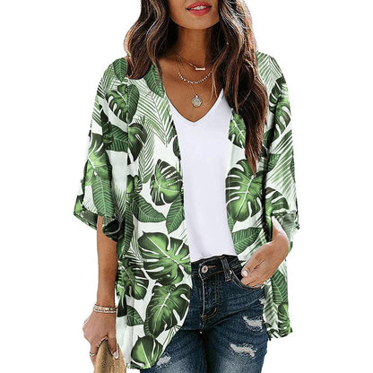 Floral Print Kimono Cover Up for Women kwglg232914y s by HitMyNeed