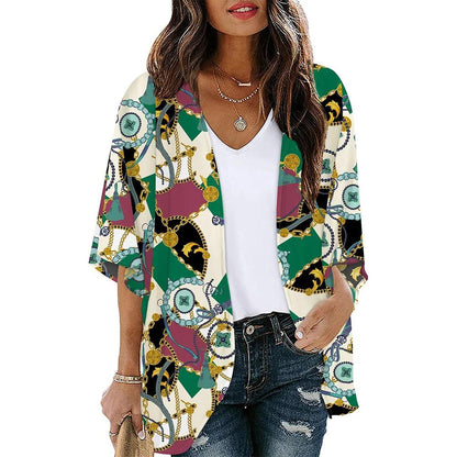 Floral Print Kimono Cover Up for Women kwglg232915c 4xl by HitMyNeed