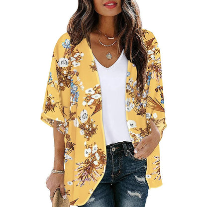 Floral Print Kimono Cover Up for Women kwglg232915l s by HitMyNeed