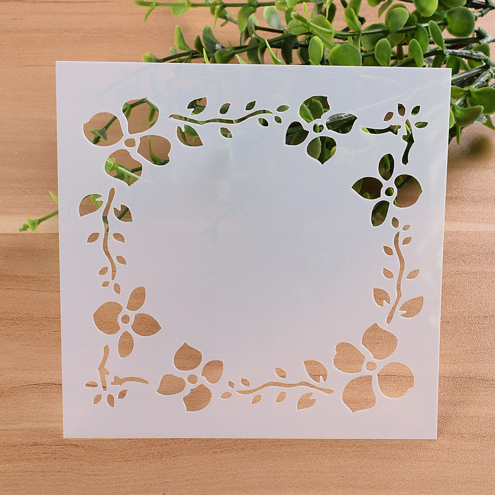 Floral Stencil Art Set for Walls, Cards & Crafts by HitMyNeed