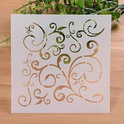 Floral Stencil Art Set for Walls, Cards & Crafts by HitMyNeed