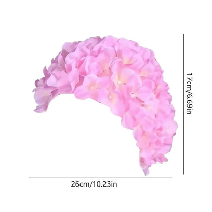 Floral Swim Cap for Women - Comfortable & Stylish c by HitMyNeed
