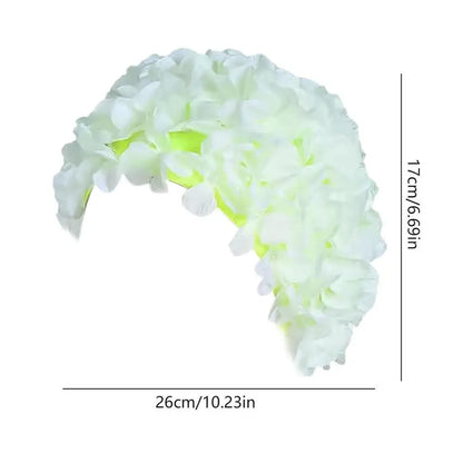 Floral Swim Cap for Women - Comfortable & Stylish f by HitMyNeed